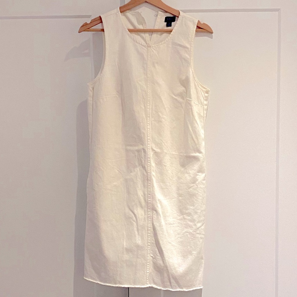 Jcrew White Denim Dress